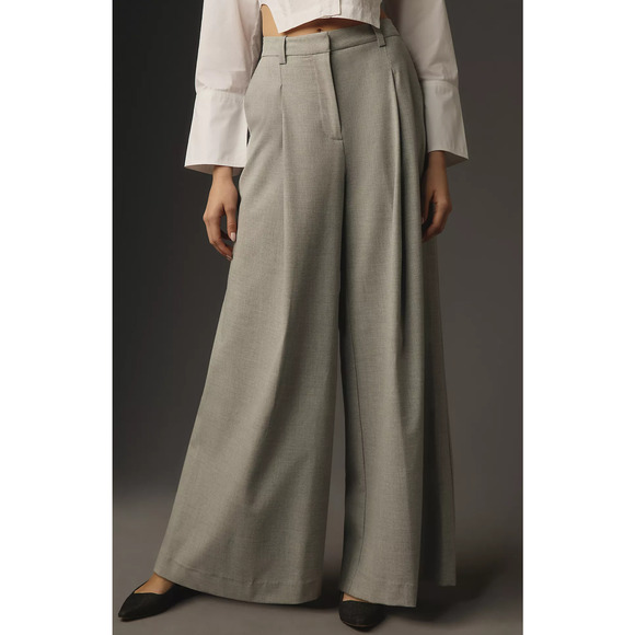 NWT Maeve Boxer Pleated Trousers - Small - Picture 2 of 5